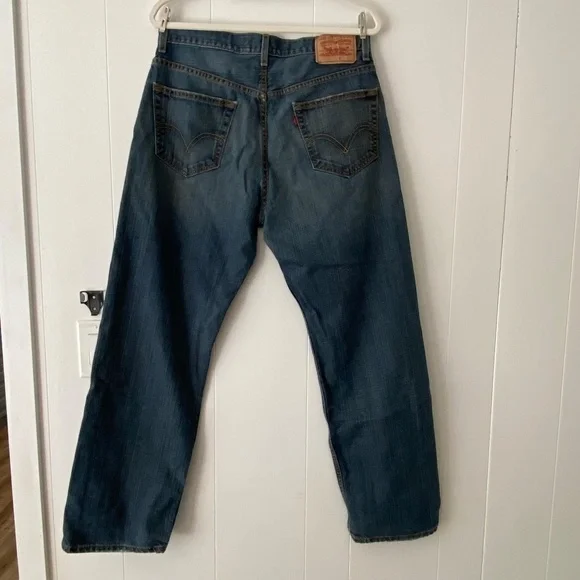 Men's Levi's Relaxed Straight May 2007 make in Mexico medium wash size 34/32 - Picture 3 of 12